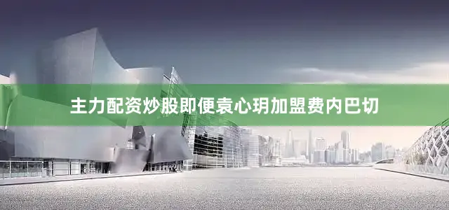 主力配资炒股即便袁心玥加盟费内巴切